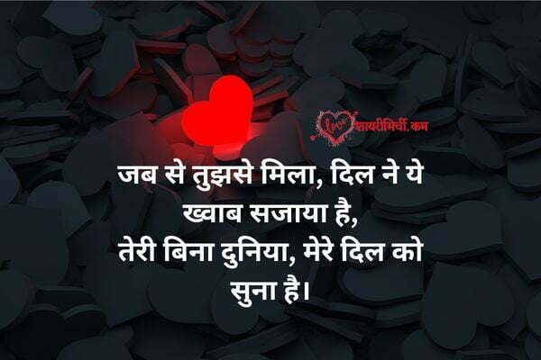 2 line love shayari in hindi image