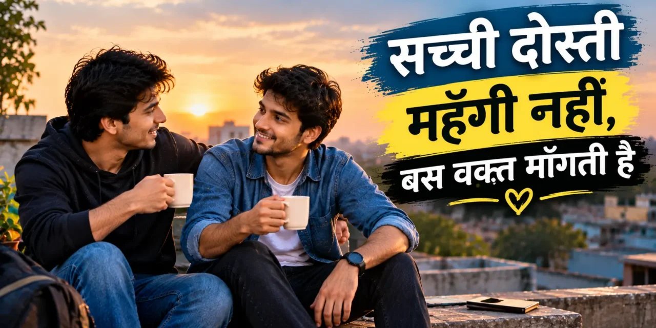 सच्ची दोस्ती महँगी नहीं, बस वक़्त माँगती है