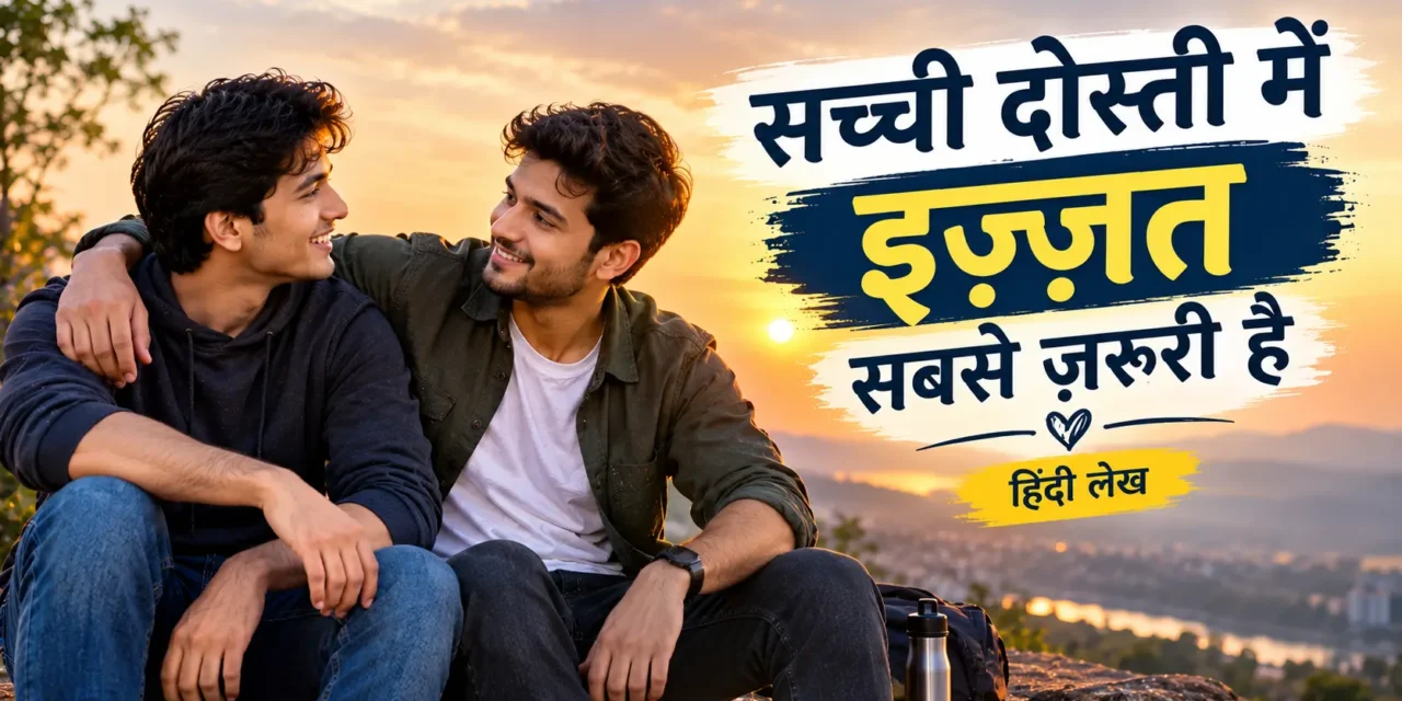 सच्ची दोस्ती में इज़्ज़त सबसे ज़रूरी है | हिंदी लेख
