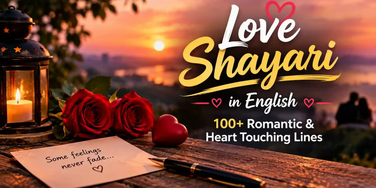 Love Shayari in English: 100+ Romantic & Heart Touching Lines