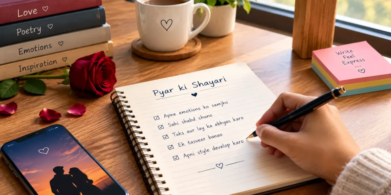 Pyar Ki Shayari Kaise Likhein? आसान तरीका